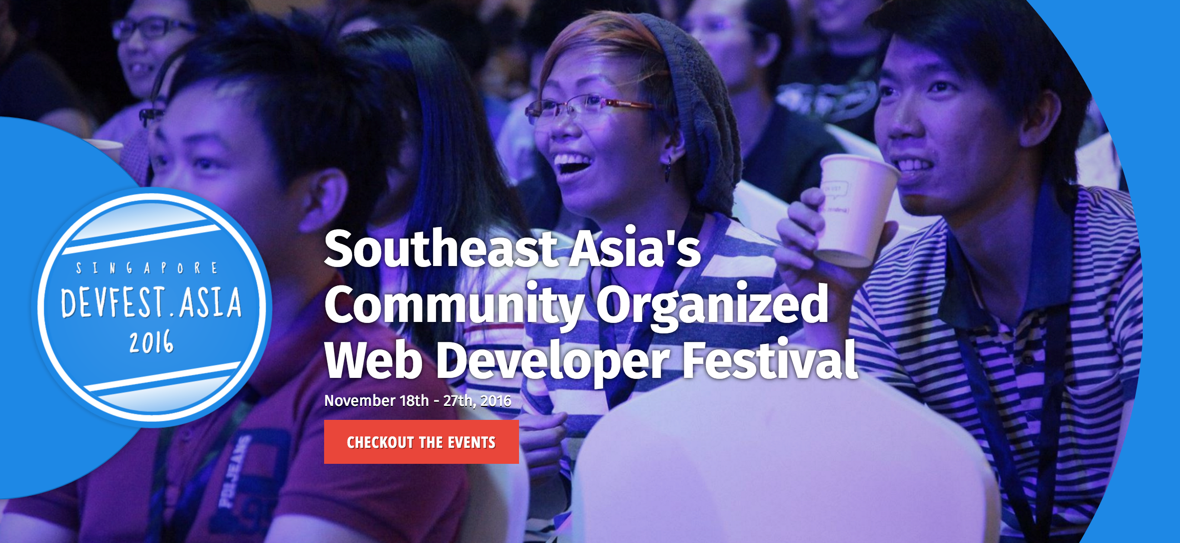 1주일간 개최된 devfest.asia 의 행사 중 하나였던 jsconf.asia
